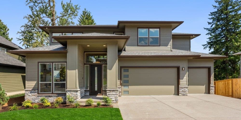 New home purchased with a conventional loan.